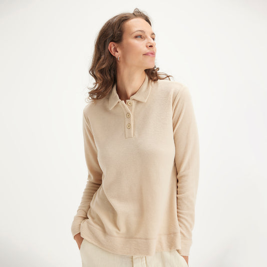 4058 Tröja - lös med krage och knappar