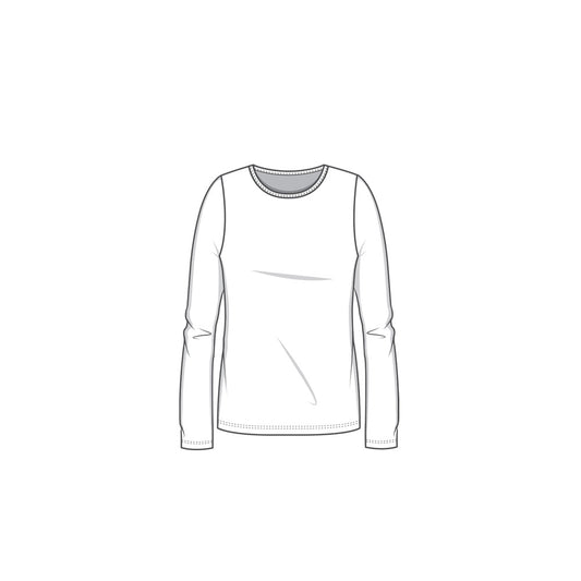 Långärmad T-shirt i bambulyocell - Black