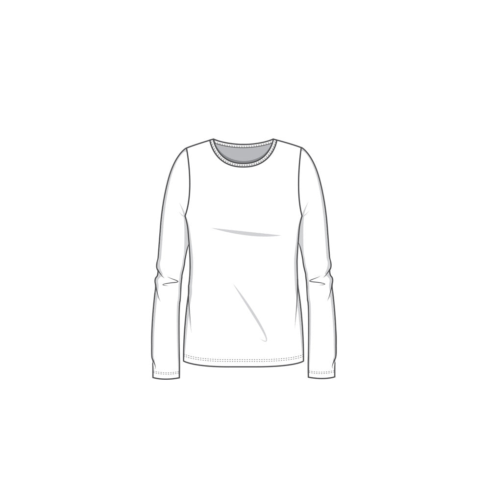 Långärmad T-shirt i bambulyocell - Charcoal