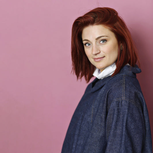 McVerdi anorak i hampa och ekologisk bomull - Blå denim