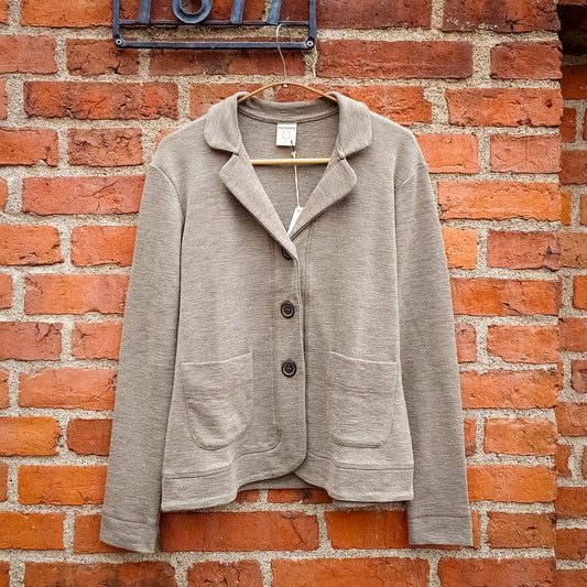 by basics kofta/kavaj i merinoull - Elephant Melange