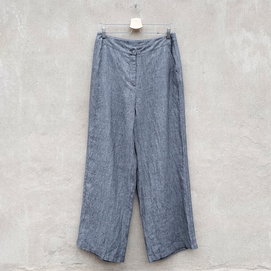 GR Nature vida linnebyxor - Melerad gråblå