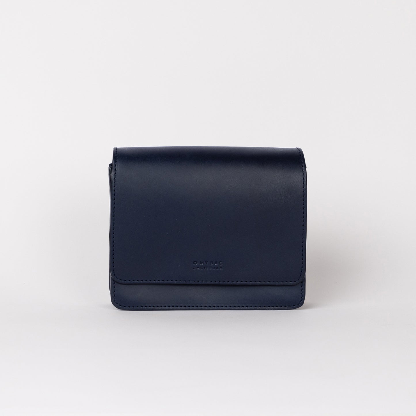 O My Bag AUDREY Mini Midnight Blue - handväska i äkta läder
