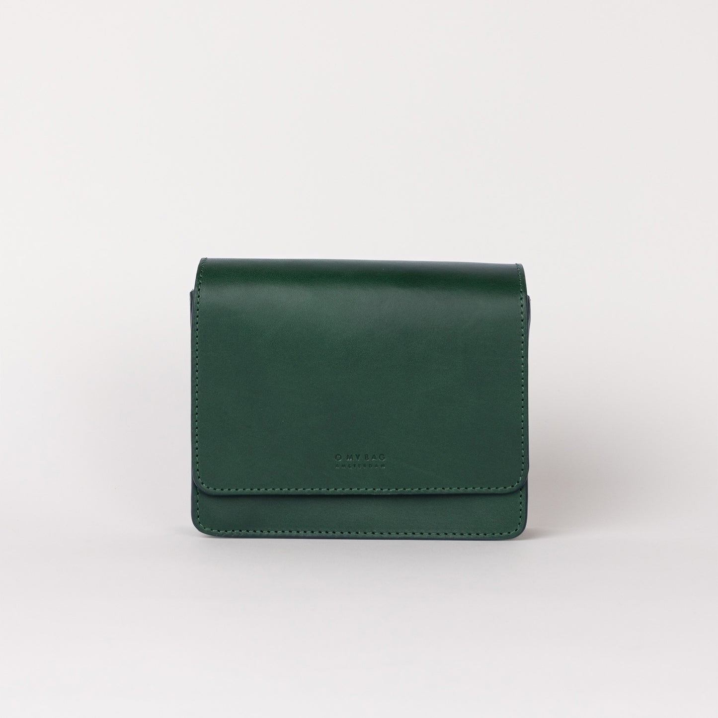 O My Bag AUDREY Mini PINE GREEN - handväska i äkta läder