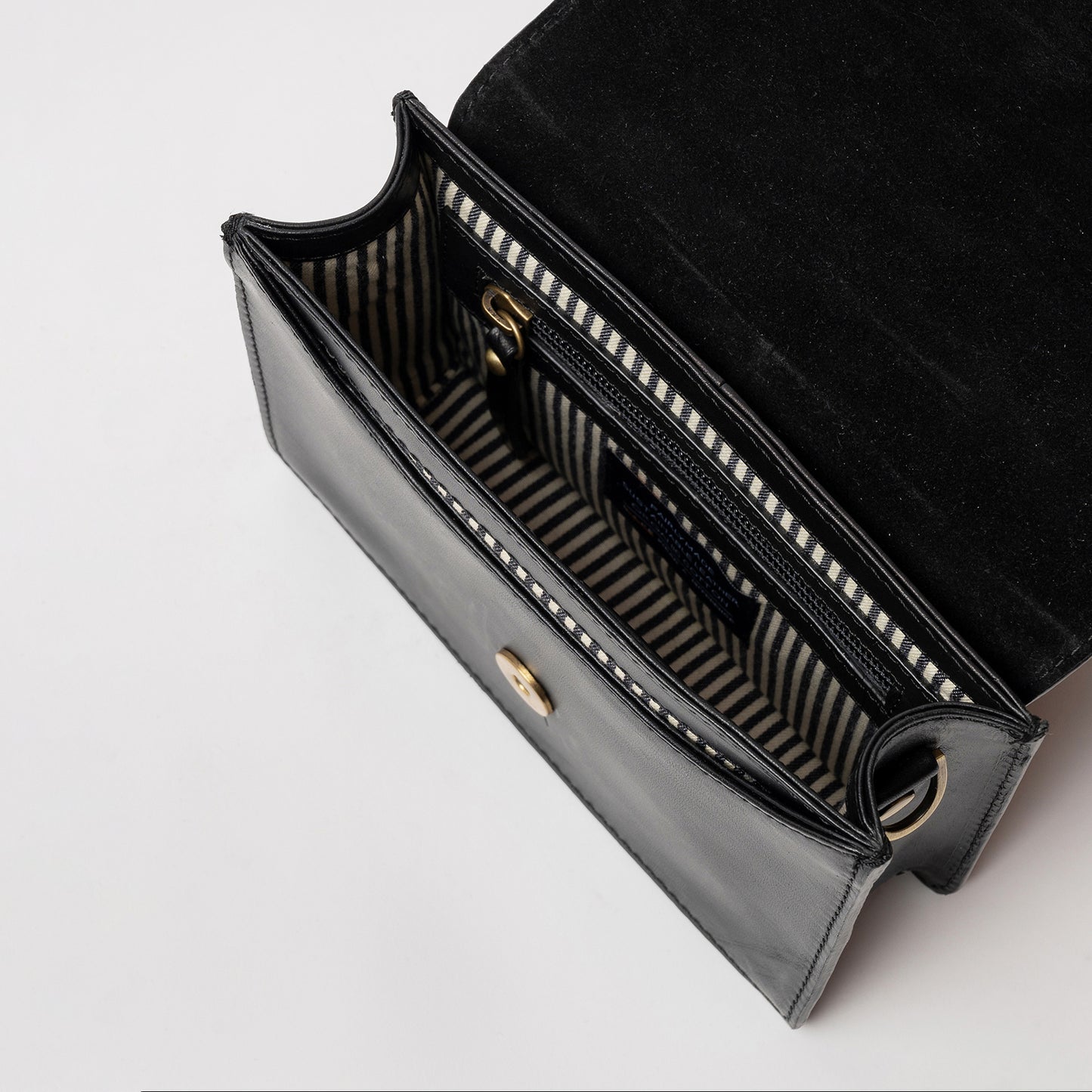 O My Bag AUDREY Mini BLACK - väska i äkta läder