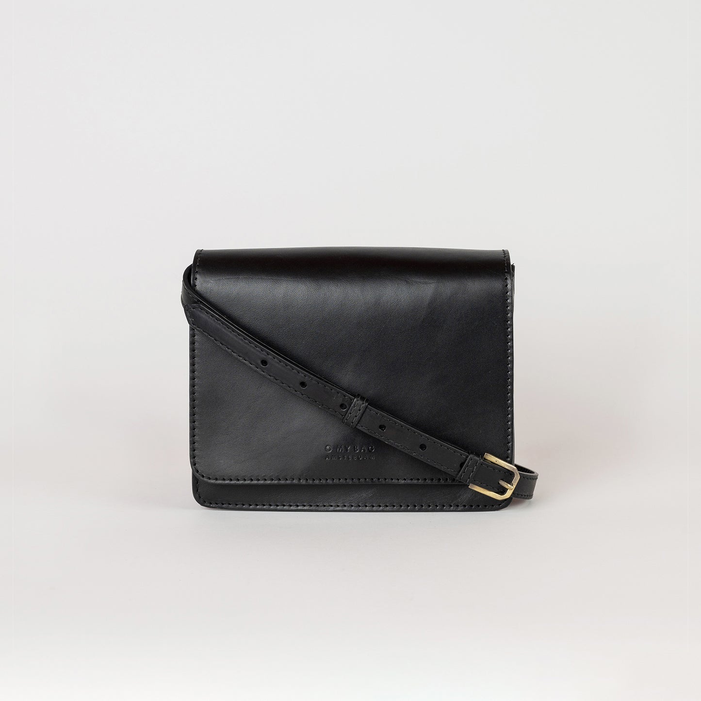 O My Bag AUDREY Mini BLACK - väska i äkta läder