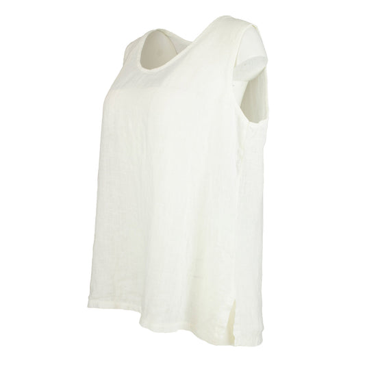 Bohéme ärmlöst linne - Cremevit