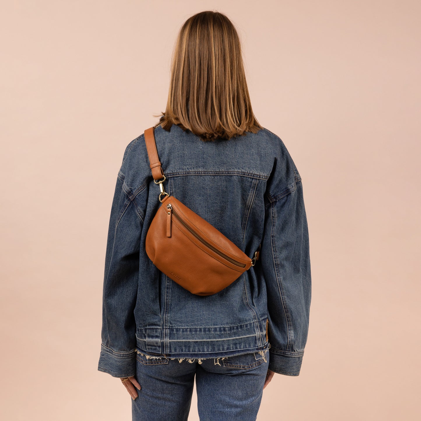 O My Bag MILO väska i mjukt läder - Wild Oak