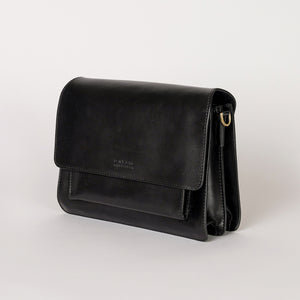 HARPER Black - handväska i äkta läder