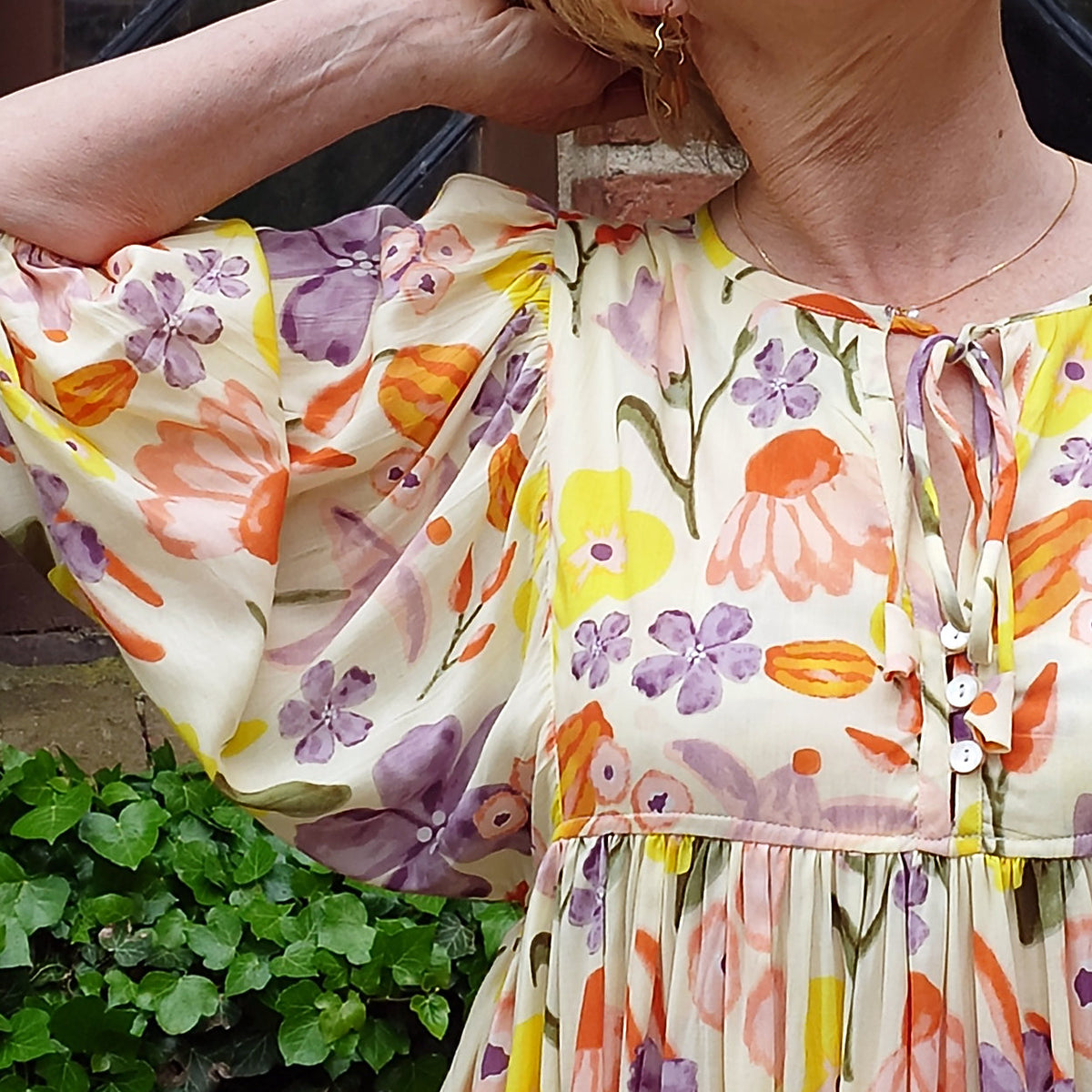 Flower Dress - Blommig Klänning i Viscose main image 0