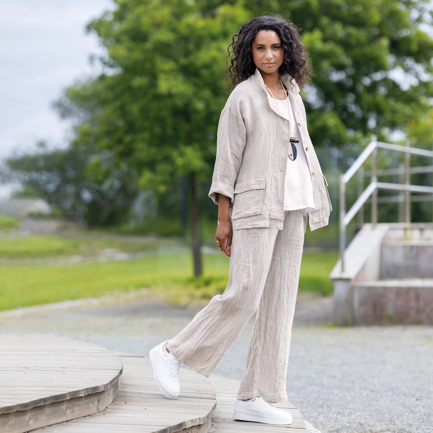 Bohéme linnejacka - Herringbone