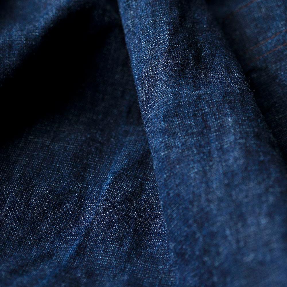 McVerdi omlottklänning i hampa och ekologisk bomull - Blå denim