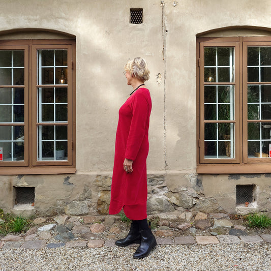 Klänning i mjuk bredspårig manchester - BERRY