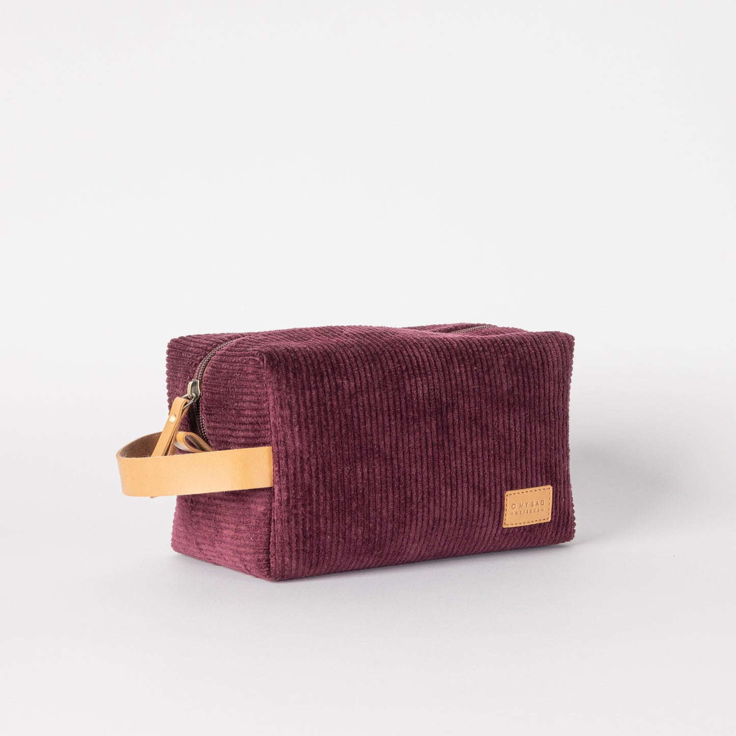 O My Bag TED necessär Stor - Burgundy Corduroy