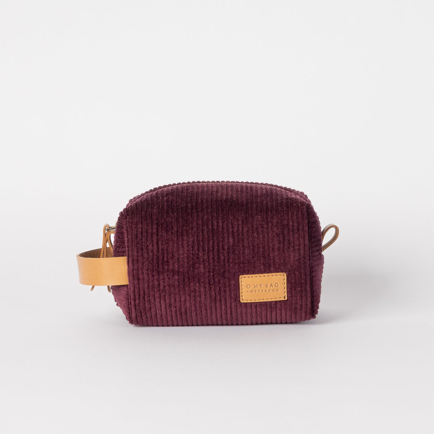 O My Bag TED necessär Liten - Burgundy Corduroy