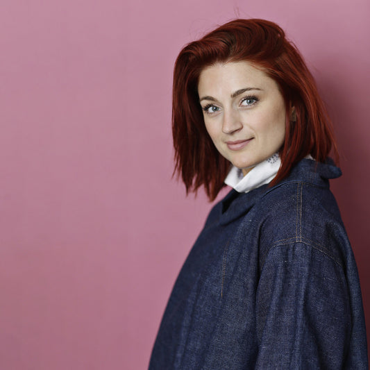 McVerdi anorak i hampa och ekologisk bomull - Blå denim