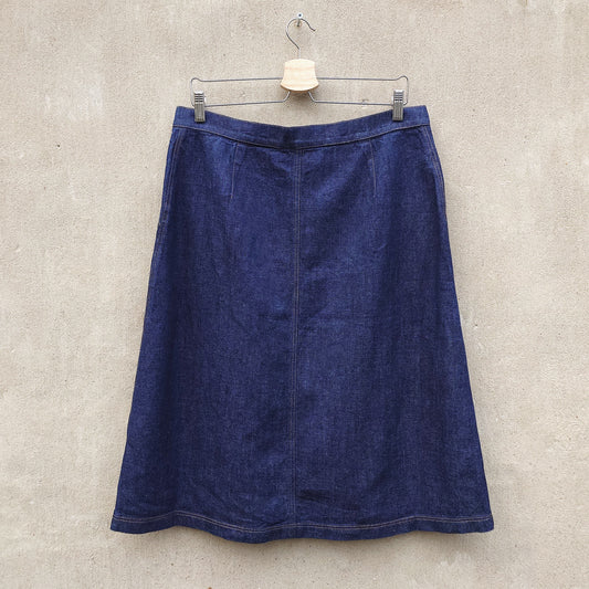 Kjol i ekologisk bomull & hampa - MIDI