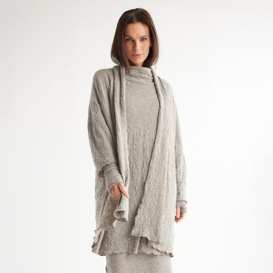 Cardigan - by basics merino bubble wool