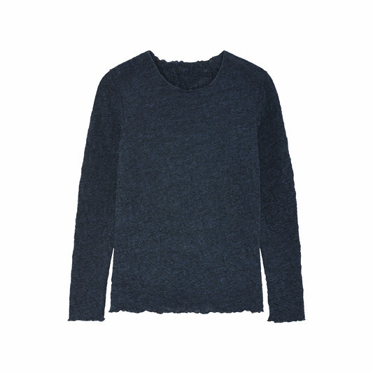 Långärmad tröja - by basics merino bubble wool