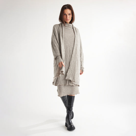 Cardigan - by basics merino bubble wool