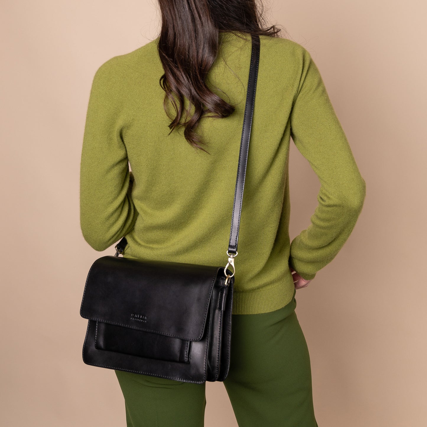 O My Bag HARPER Black - handväska i äkta läder