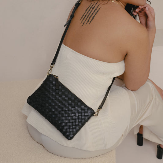 O My Bag LEXI handväska i äkta läder - Black