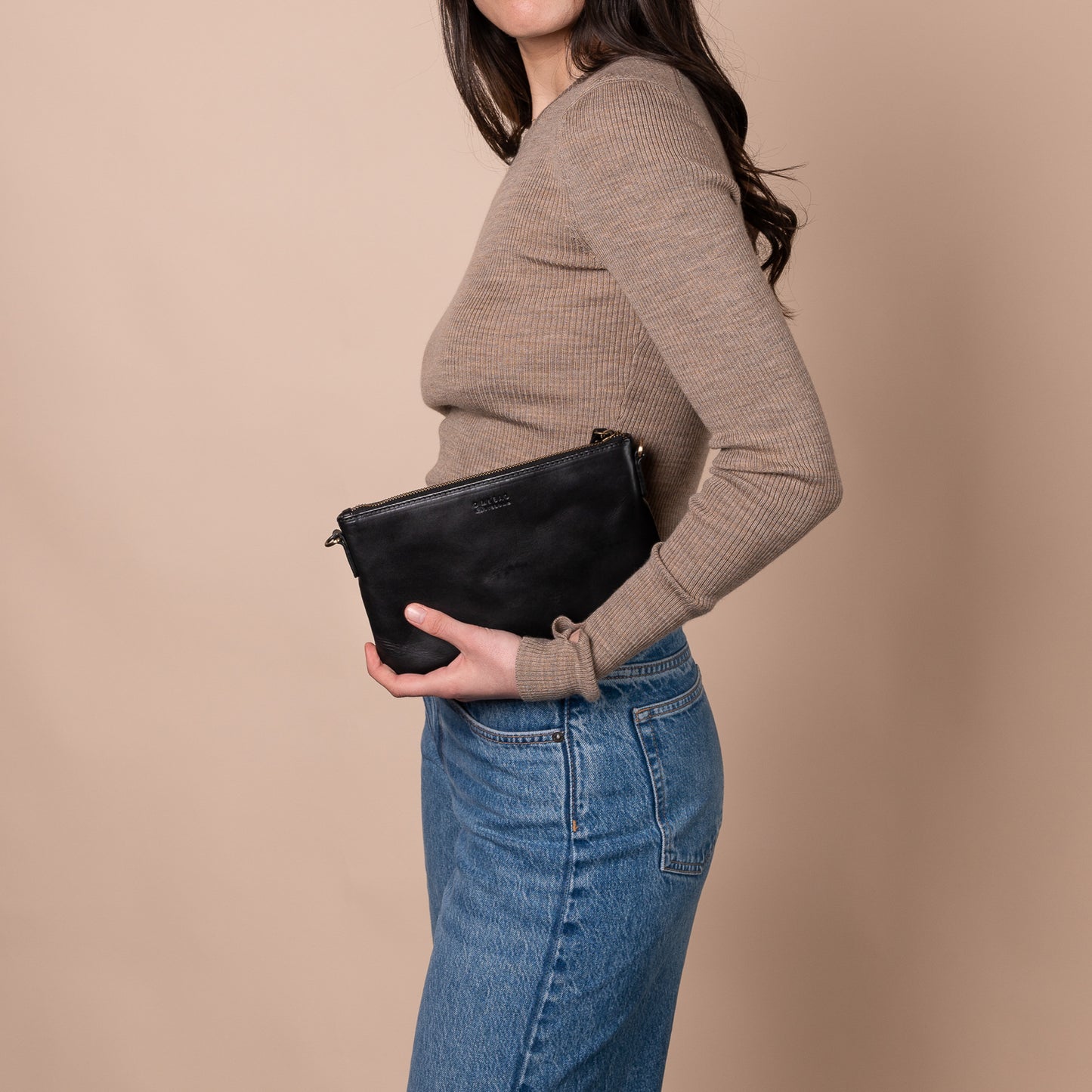 O My Bag LEXI handväska i äkta läder - Black
