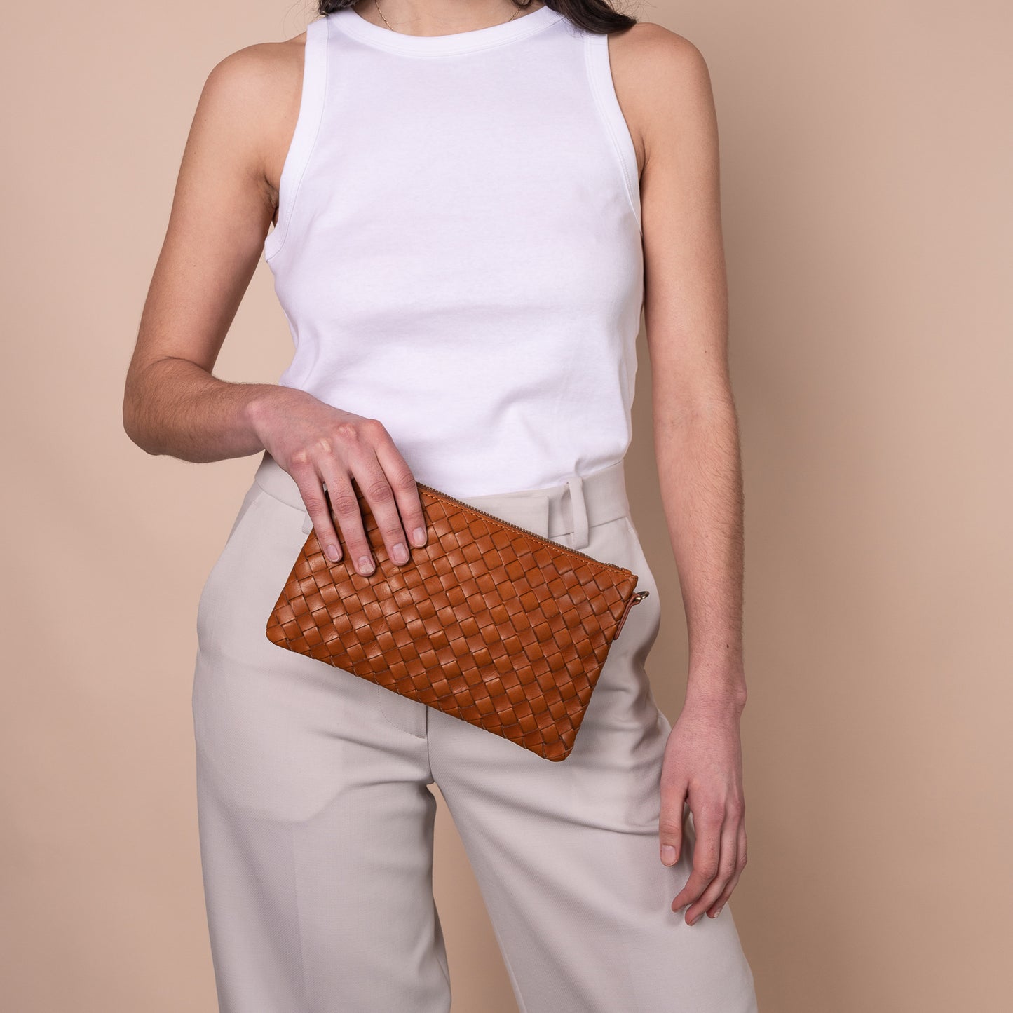 O My Bag LEXI handväska i äkta läder - Cognac
