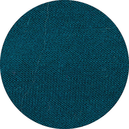 Klänning med puffärm i bambulyocell - Petrol Blue