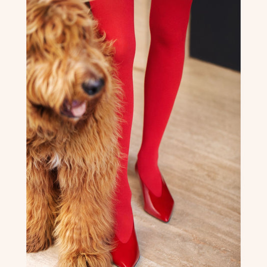 Bleuforêt strumpbyxor 97% bomull - Red S-L