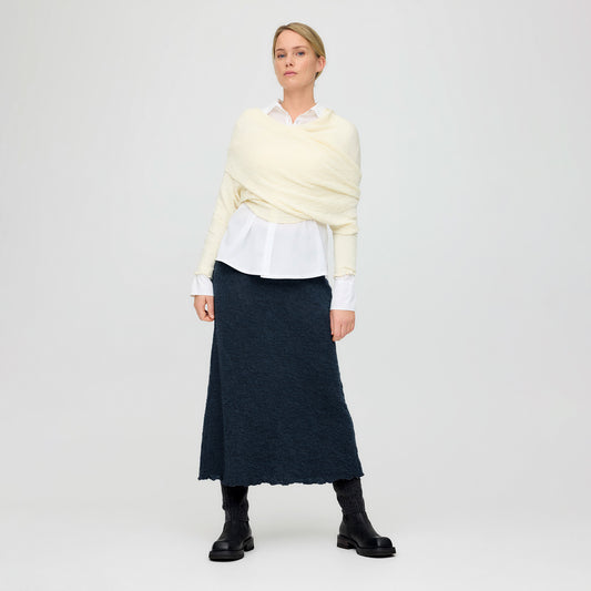 Lätt klockad kjol 5503 - merino bubble wool