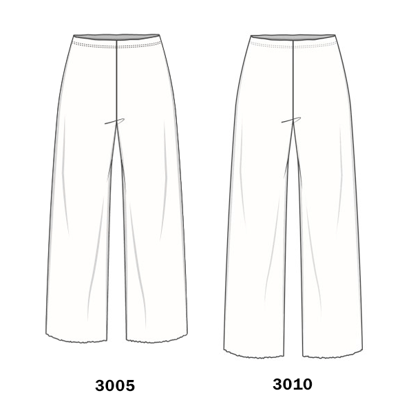 3010 - Långa vida merinoullbyxor
