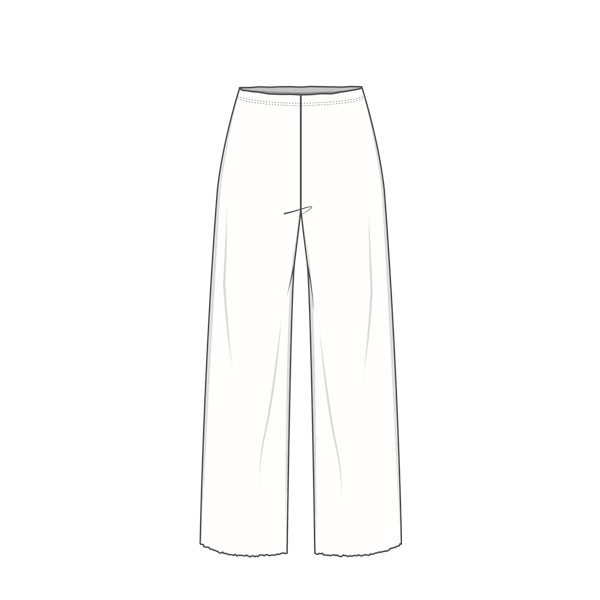 3010 - Långa vida merinoullbyxor