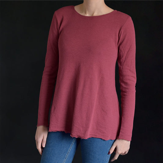 4012 Tröja - A-line, rund hals, lång ärm