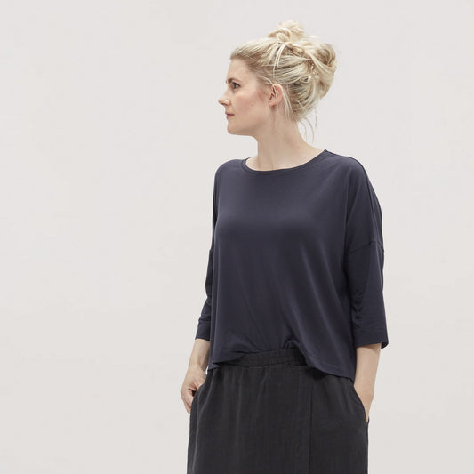 4610 Topp - Oversize med trekvartsärm