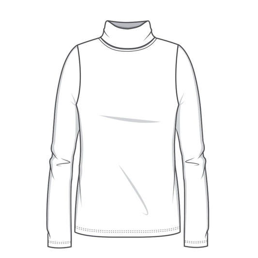 Polotröja i bambulyocell - Black