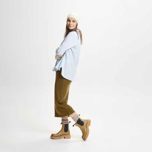 5003 Kjol - snäv vadlång