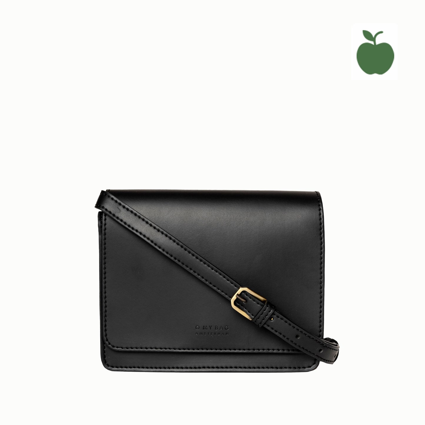 AUDREY Mini BLACK - handväska i äppelläder