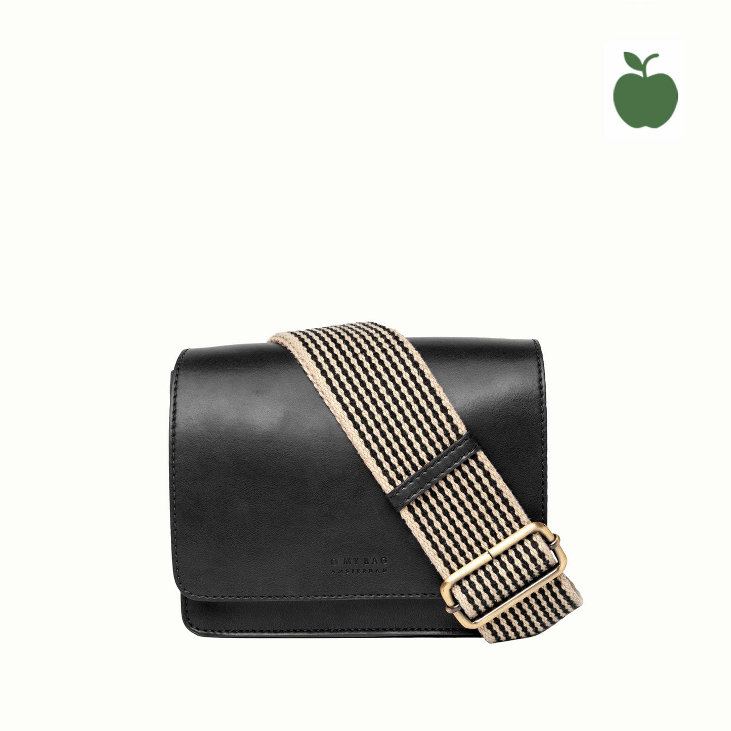 AUDREY Mini BLACK - handväska i äppelläder
