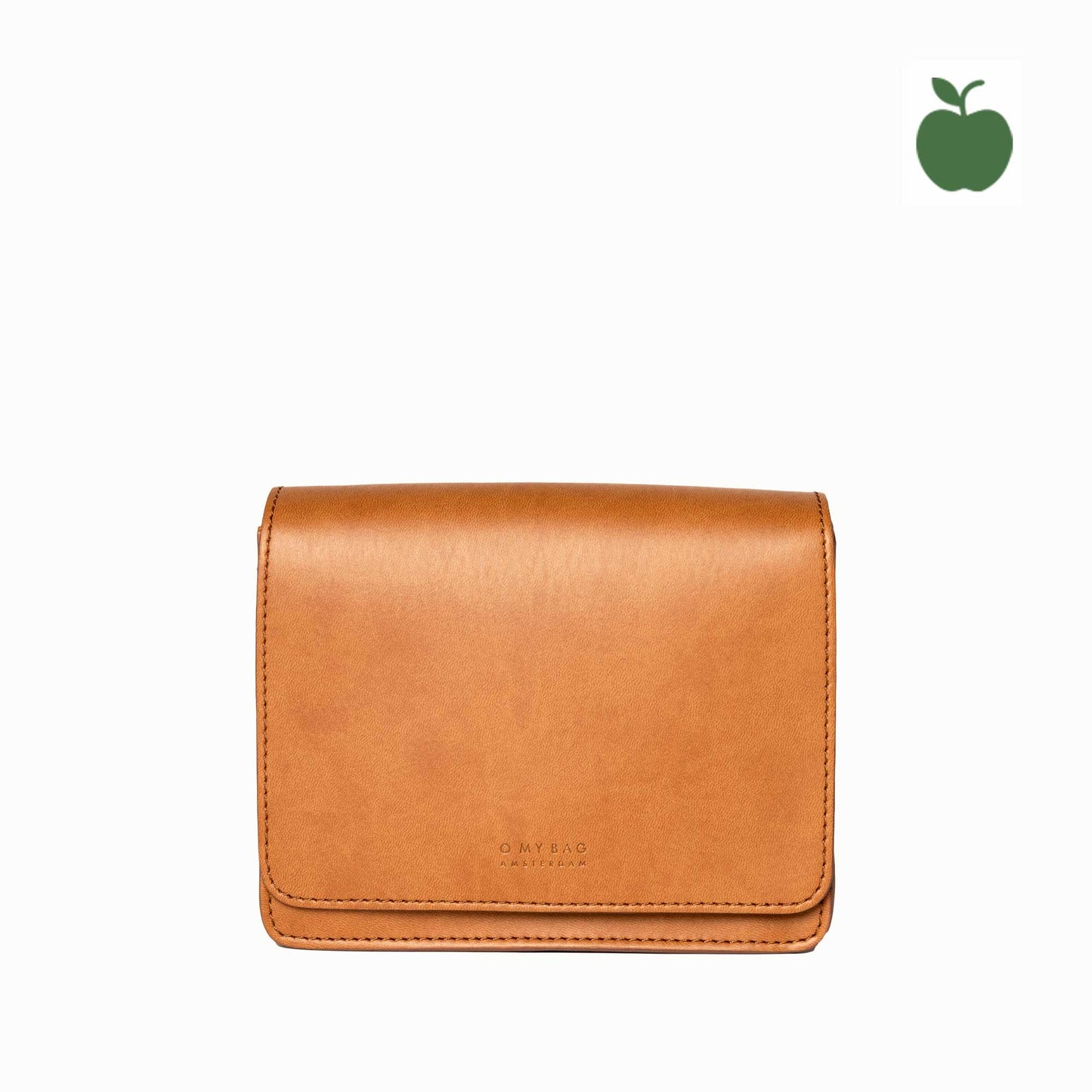 AUDREY Mini COGNAC - handväska i äppelläder