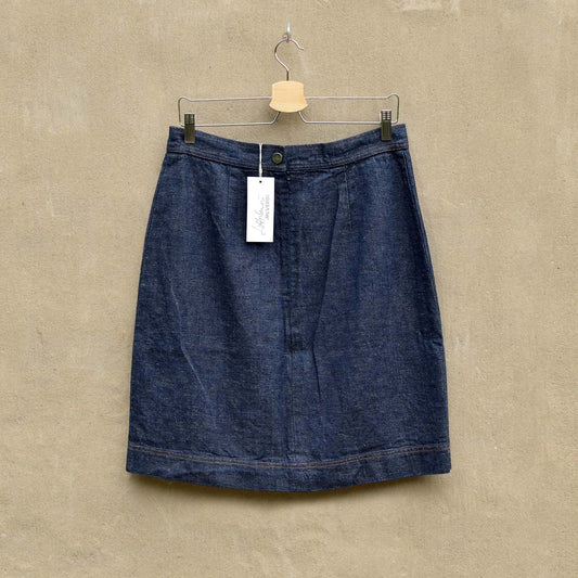 Kjol i ekologisk bomull & hampa, Blå denim