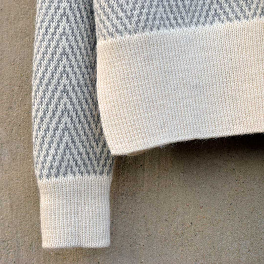 Stickad tröja i alpacka - NAO