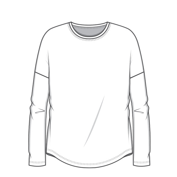 4306 T-shirt – "Loose" med lång ärm