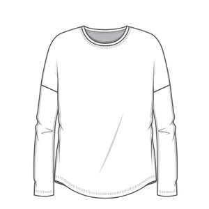 4306 T-shirt – "Loose" med lång ärm