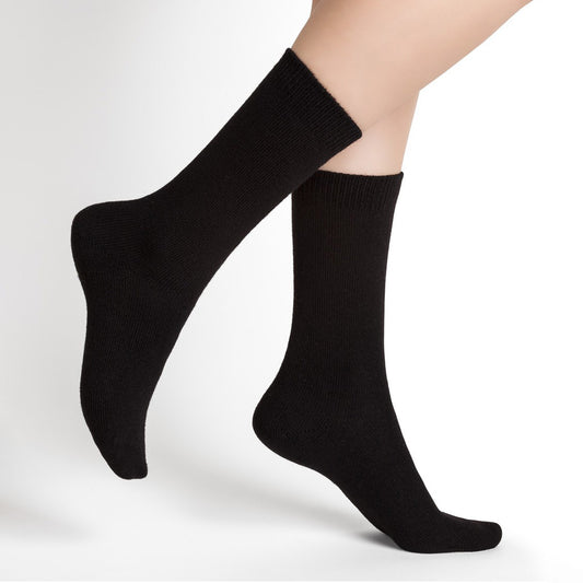 Ull- och kashmirstrumpa - Black