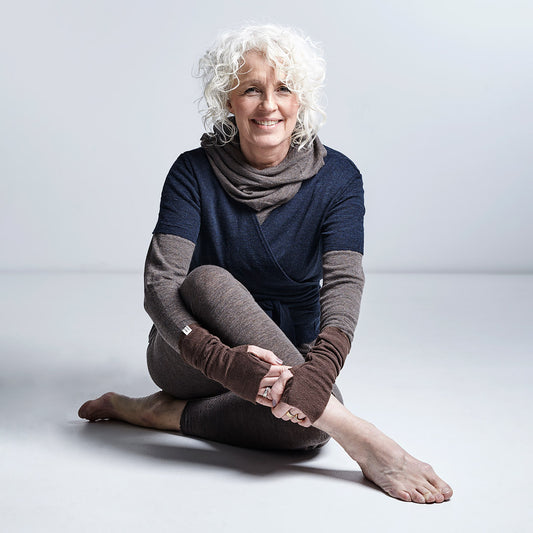 Leggings i merinoull - Svart