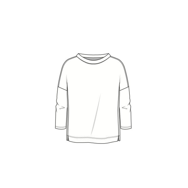 OWN linneblus med nedvikt krage - Pecan Brown