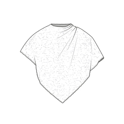 Poncho - by basics merino bubble wool