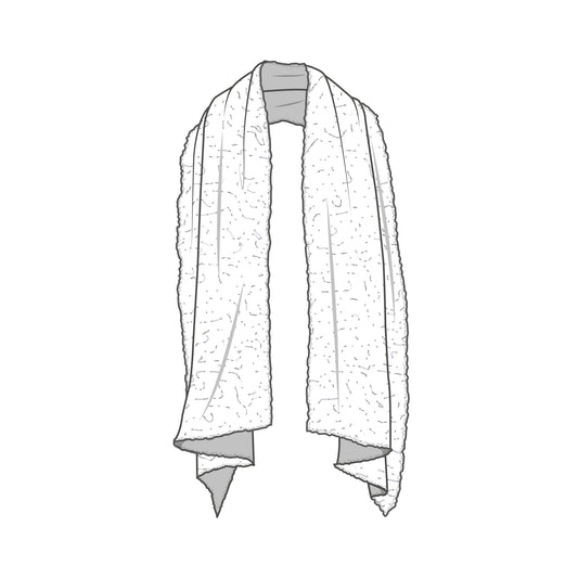 Halsduk 1503 - merino bubble wool