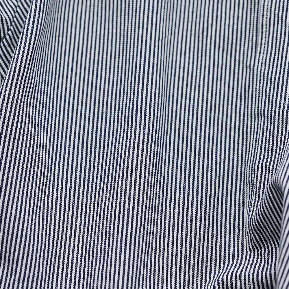 Smalrandiga jeans i bomull - blå & vit